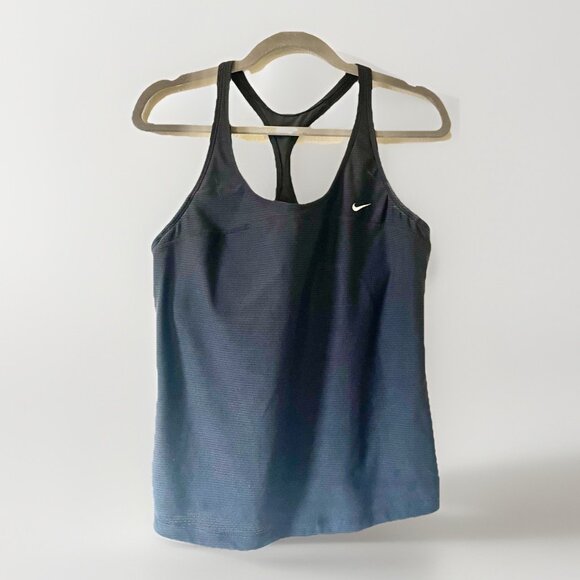 Nike Tank Top Women’s large Racerback Dri Fit Built in Bra Athletic Gym Workout - Picture 1 of 8
